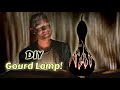 I grew a bottle gourd and turned it into an amazing lamp  full tutorial 