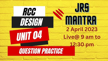 RCC Design ll shear , bond and development length ll unit 04 II PYQ