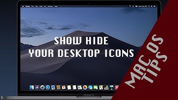 How To Show Hide Your Desktop Icons On Mac OS