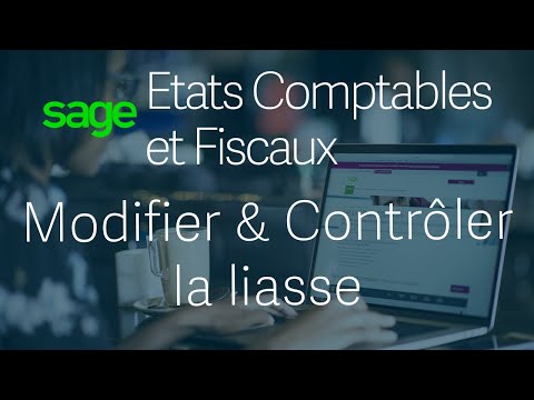 Sage ECF - Modifiez & Contrôlez votre liasse