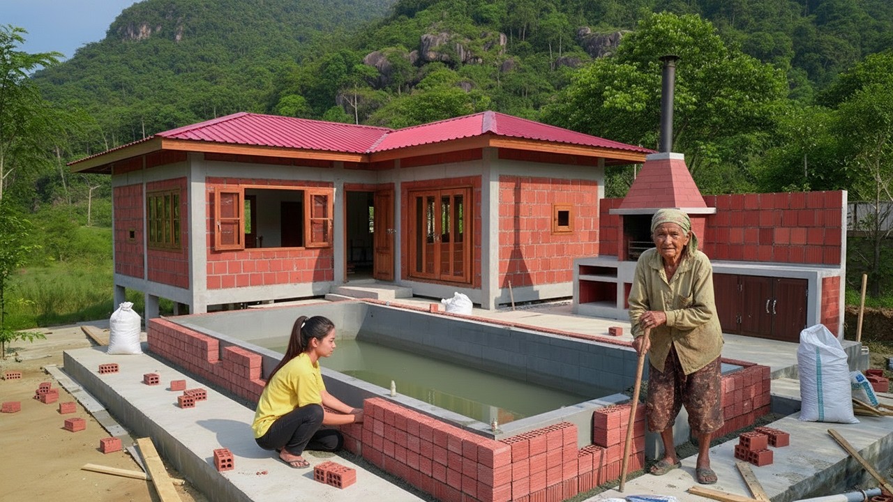 The Young Woman Spent $9,000 To Build A House For An Elderly Woman To Live In Alone For 329 Days.