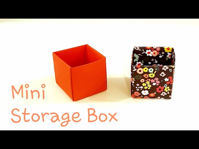 Origami Paper Box (Very Easy), How to make a mini paper box /Storage Box