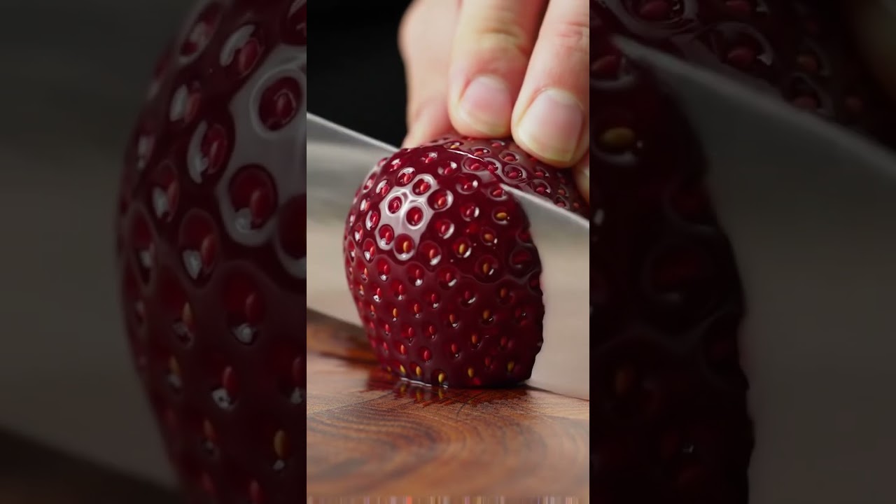 Glass strawberry - AI