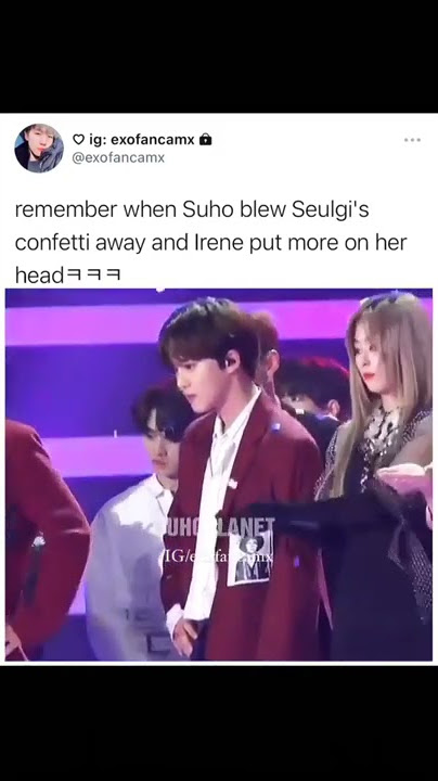 EXO Suho and seulgi