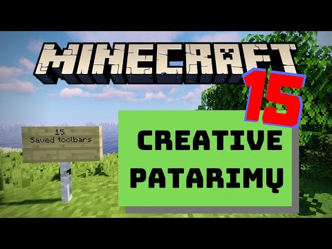 15 PATARIMŲ, KURIŲ TU TURBŪT NET NEŽINAI! 🏋 ŽAIDŽIANT MINECRAFT CREATIVE WORLD 💪 T9