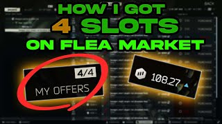 Get more slots on the flea - Escape From Tarkov - Flea Market Guide