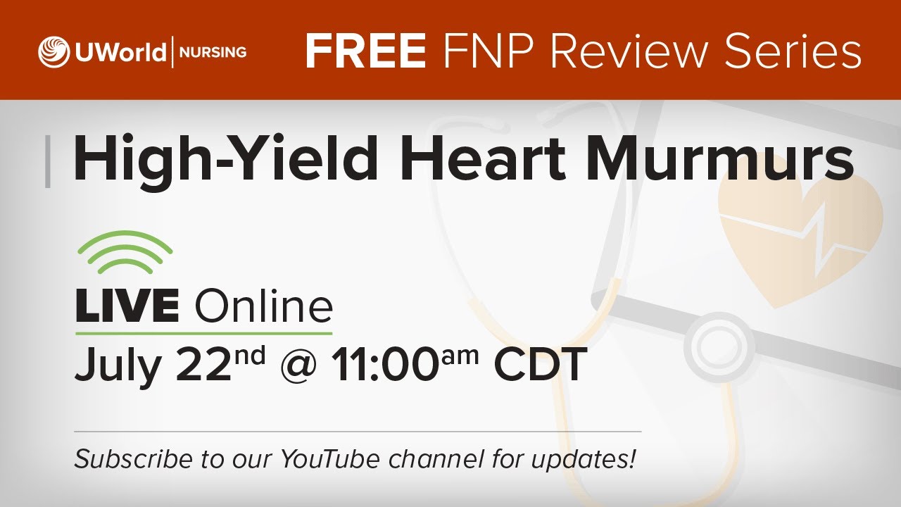 FNP Live Review Highyield Heart Murmurs YouTube