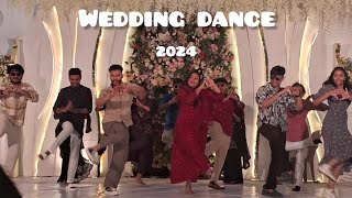 TEAM YPF on STAGE 🥳🤩💃🕺| Wedding Dance Performance Kerala | Bride Najiya & Team 👰| Illuminati dance🥳