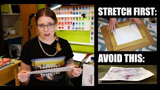 How to Keep Watercolor Paper Flat!