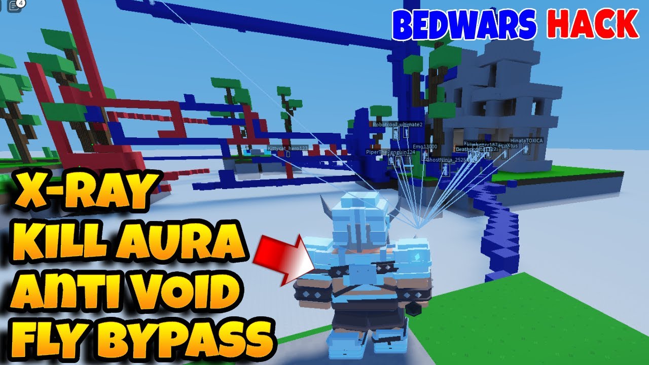 Roblox Bedwars Hack Script GUI for Kill aura, Bed Nuke, Fly Bypass, X-ray  (pastebin 2022), Real-Time  Video View Count