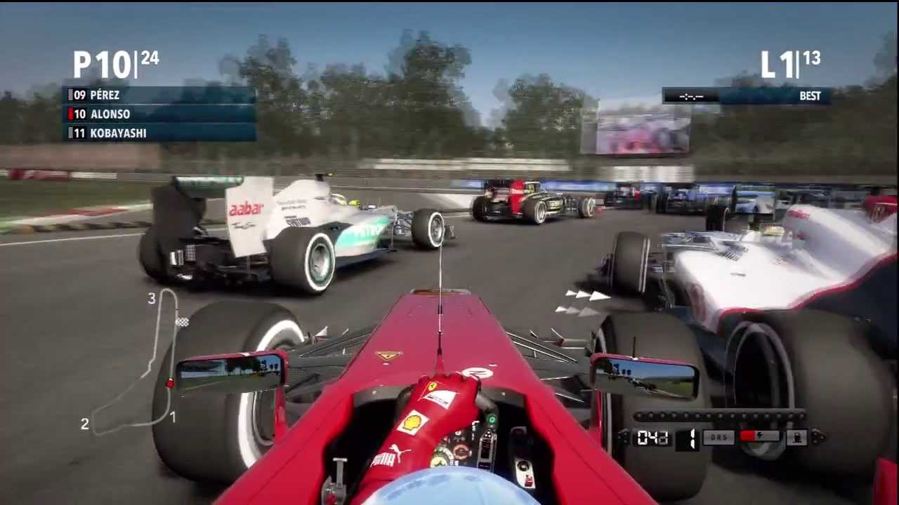 F1 2012 | Italian Grand Prix - 25% Length - No Assists + Manual