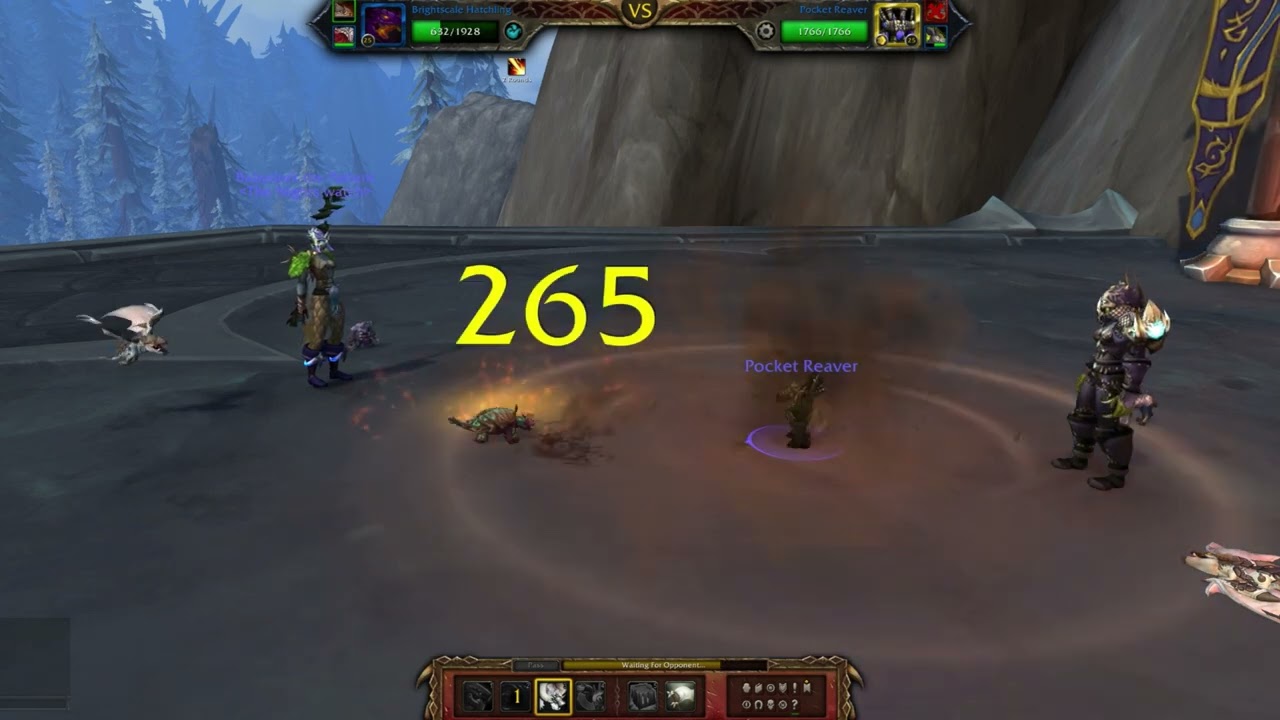 Pet Battle WOW : uncommon Lubbins vs rare Lubbins