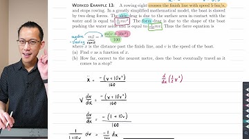 Horizontal Resisted Motion (3 of 3: Locating eventual resting place)