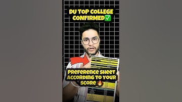 🚨 DU PREFERENCE LIST PDF🥳🤩📝 ( College + Courses ) Delhi University | CUET 2025 #ducutoff #cuet