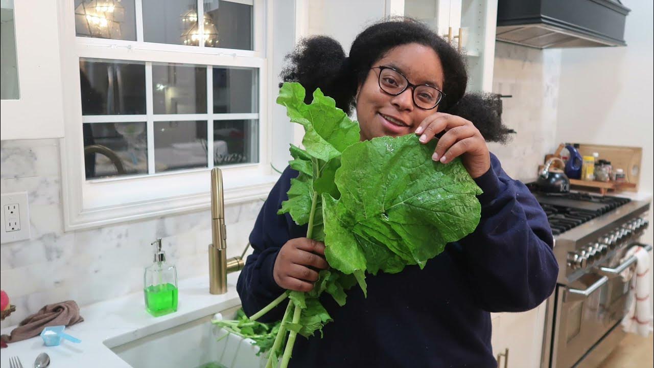 See How I Cut, Wash and Freeze My Turnip & Mustard Greens YouTube