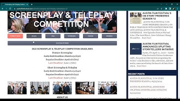 Screenplay Submission FAQ Video 2022