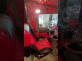 Corvette Red Interior in our new Kenworth W900L