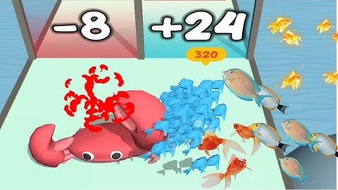 Crowd Fish 3d - Gameplay Walkthrough Part 1 Levels 1-10! android,iOS