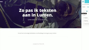 Je website beheren in Lumen