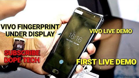 First Fingerprint Under Display Demo On Vivo Phone (LIVE DEMO)