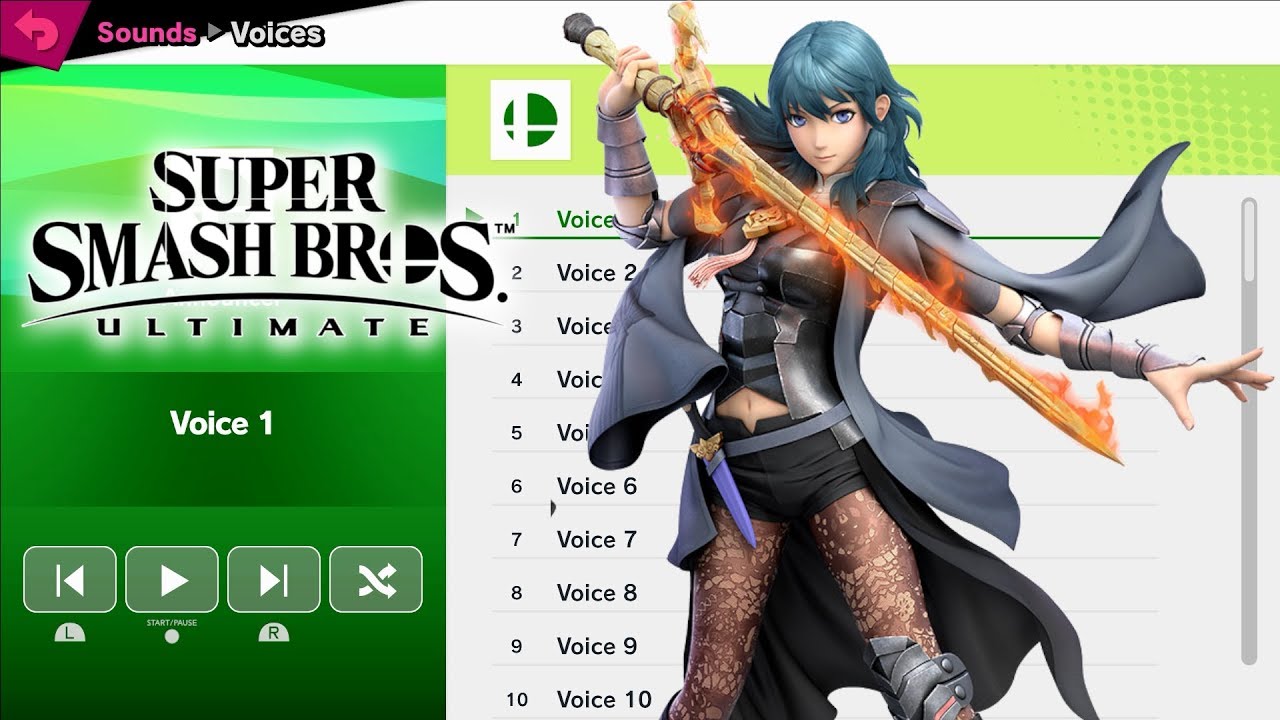 Byleth (Female) + Sothis Voices - Super Smash Bros Ultimate