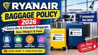 Ryanair Baggage Policy 2026 | Carry-On & Checked Baggage, Size, Weight & Fees ✈️🧳