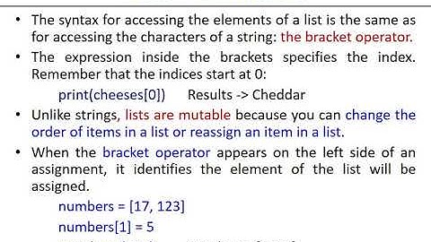 Python Programming: List Processing [VTU BE  CSE 15CS666 OPEN ELECTIVE]