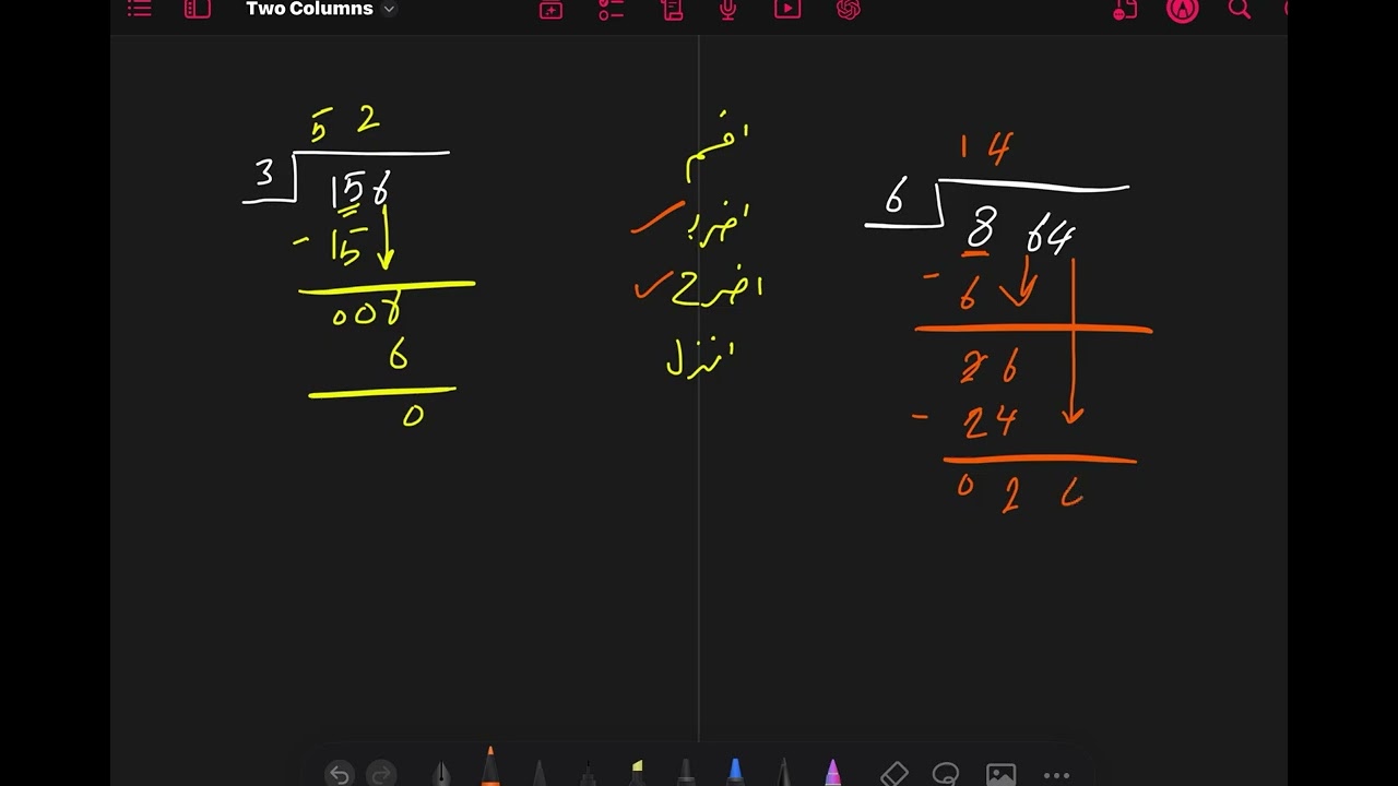 القسمة الطويلة بكل بساطة