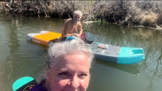 Esther Simplot Park, Boise Idaho, Early April Paddle Boarding