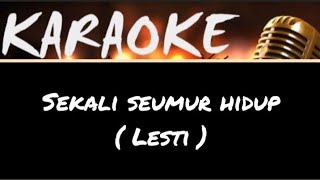 Sekali Seumur Hidup - Lesti ( Karaoke )