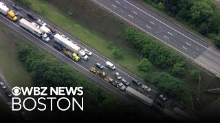 Alleged armed suspect stopped in I-495 median in Lowell, snarling traffic, I-Team sources say