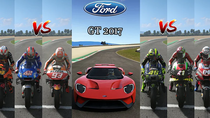 Ford GT Vs MotoGp Bikes | Super Car Vs Super Racing Bikes Drag Battle | 4K || Ford GT VS MotoGP