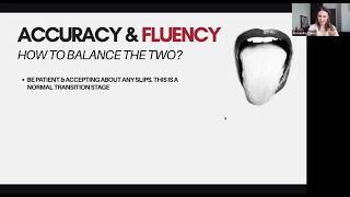 How to balance ACCURACY and FLUENCY when working on your accent