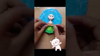Chineese  doll with clay#easy #clayart