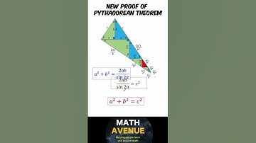 New Proof Of Pythagorean theorem by High Schooler #pythagoras_theorem #mathavenue #rolandoasisten
