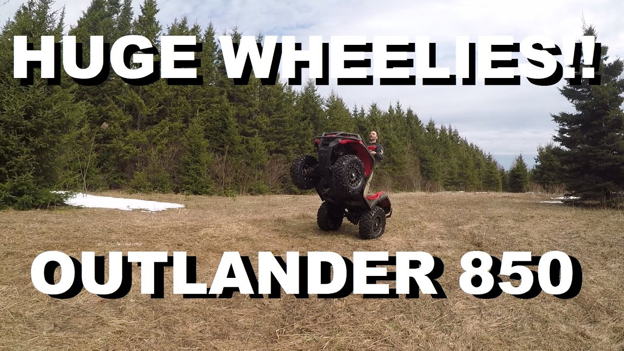 2023 Can-am Outlander 850 *HUGE WHEELIES* & Trail Driving !!