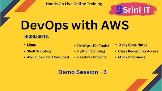DevOps with AWS By Mr. Raju  | Online Training   | Session-3 | Srini IT Wealth