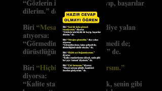Hazır Cevap Olmayı Öğren! #hitabet #dil #psikoloji #motivation #islam #kuran #dua #allah #muhammadﷺ
