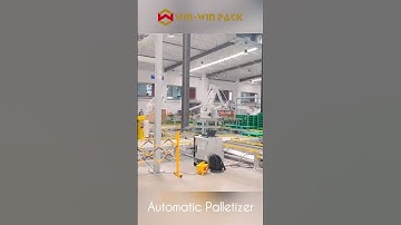 Automatic palletizer for bag or box robotic palletizing #robot #palletizer #palletizing #shorts