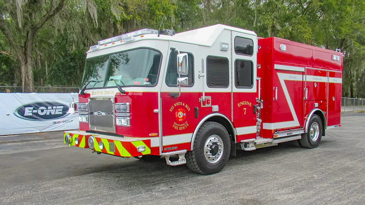 Walk Around of Red White & Blue Fire's eMAX Pumper...