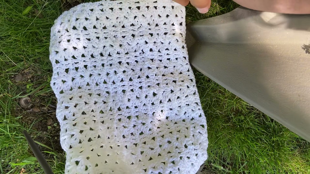 ASMR Backyard Crochet- Nature Sounds (No Talking)