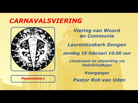 Laurentiuskerk in Dongen, Carnavalsviering 19-02-2023,   aanvang 10.00u