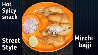 stuffed mirchi bajji recipe|stuffed menasinakai bajji|milagai bajji recipe|streetstyle bajji recipe|