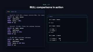 Working with NULL - PostgreSQL for Developers