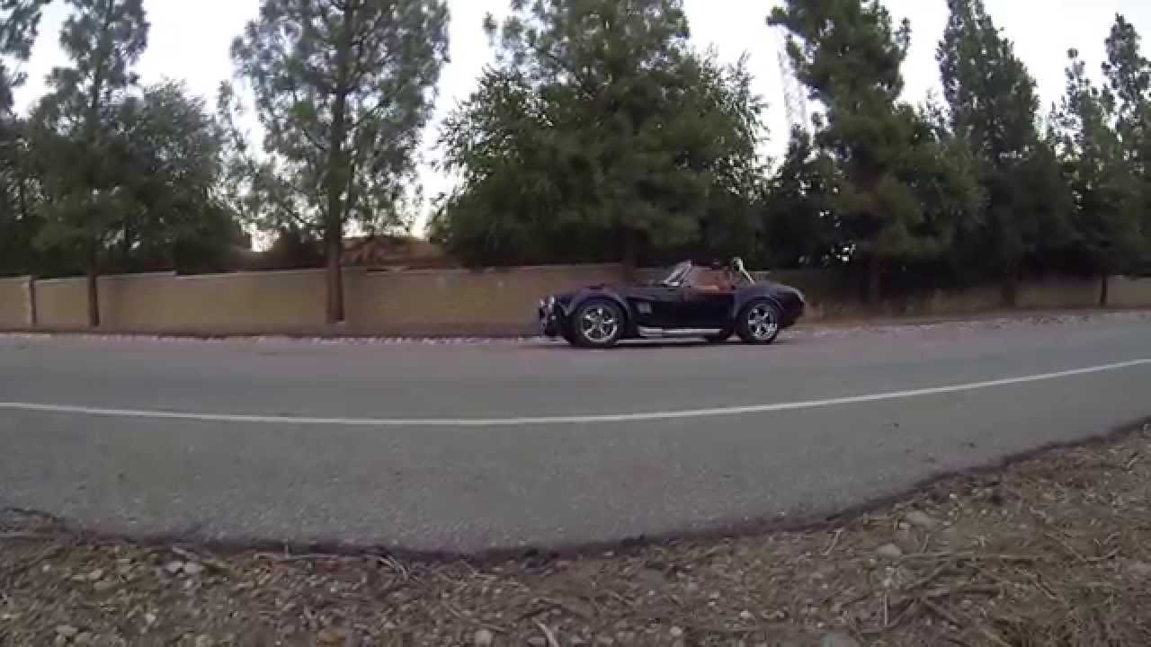 Factory Five Racing Cobra - Wilwood Brakes - 60-0mph test - YouTube