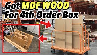 Bought Mdf wood from Home Depot to finish Blow through Box
