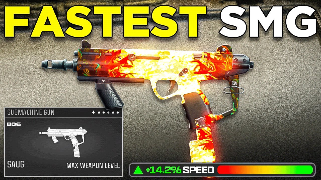 Warzone’s FASTEST SMG is BROKEN 😍 (Best SAUG Class Setup) - YouTube