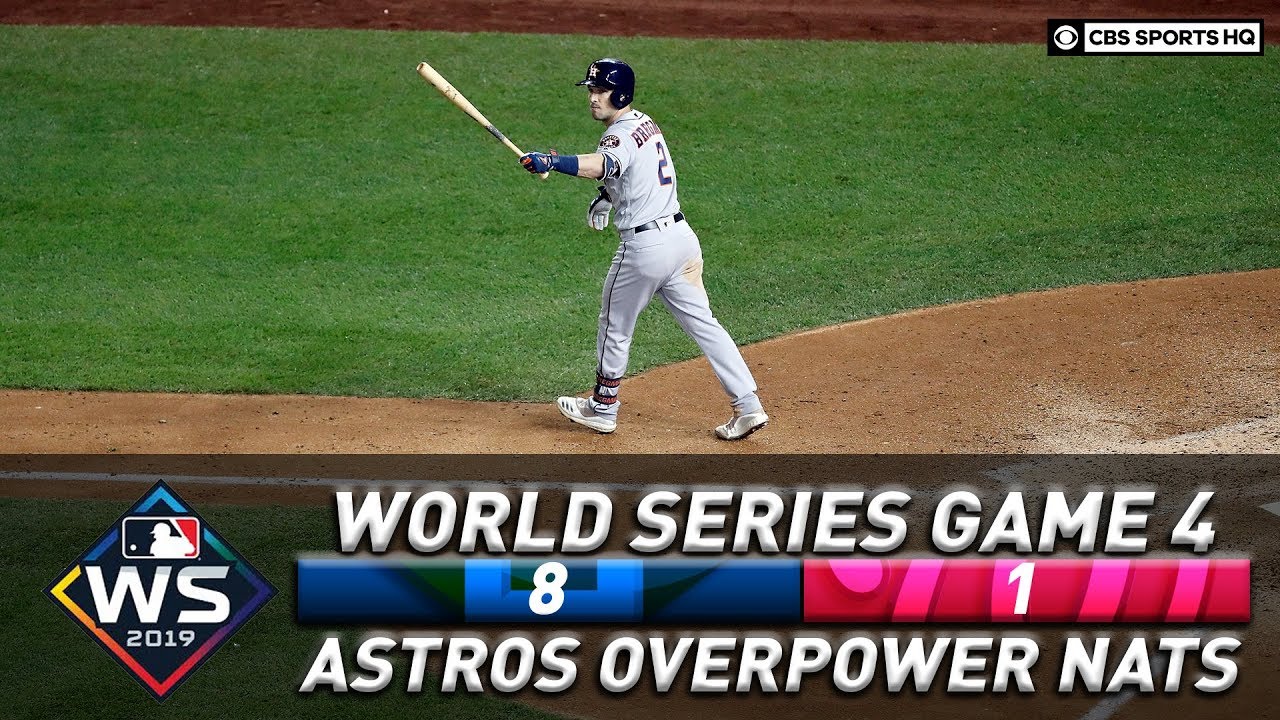 World Series Tied As Houston Takes Game 4 In Blowout Fashion WORLD world-series-tied-as-houston-takes-game-4-in-blowout-fashion-world