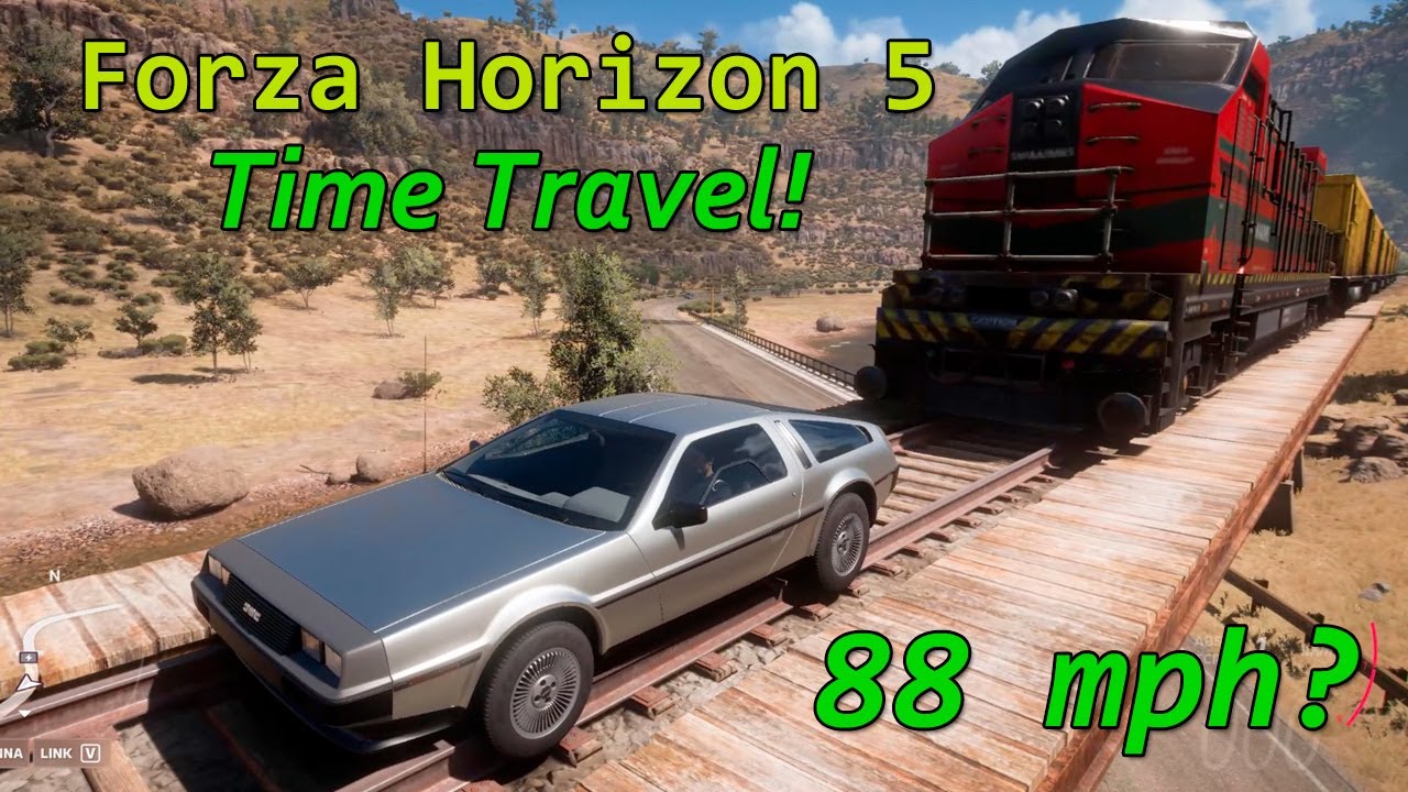 Forza Horizon 5 | Back to the Future | DeLorean 88 mph / 142 kmh Test ...