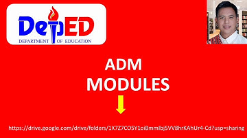 2021 DepEd ADM Modules (E)